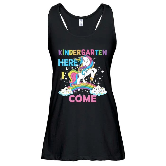 Unicorn Kindergarten Here I Come School Kindergarten Girl Ladies Essential Flowy Tank