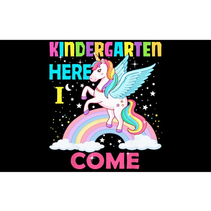 Unicorn Kindergarten Here I Come Back To School Bumper Sticker