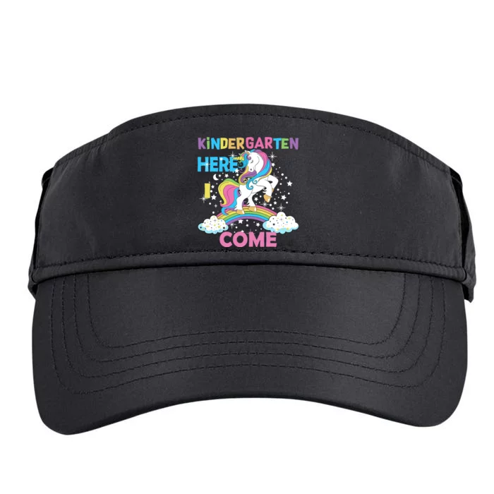 Unicorn Kindergarten Here I come School Kindergarten Girl Adult Drive Performance Visor