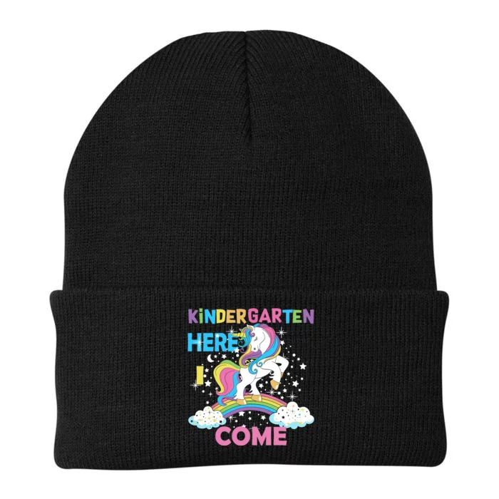 Unicorn Kindergarten Here I come School Kindergarten Girl Knit Cap Winter Beanie