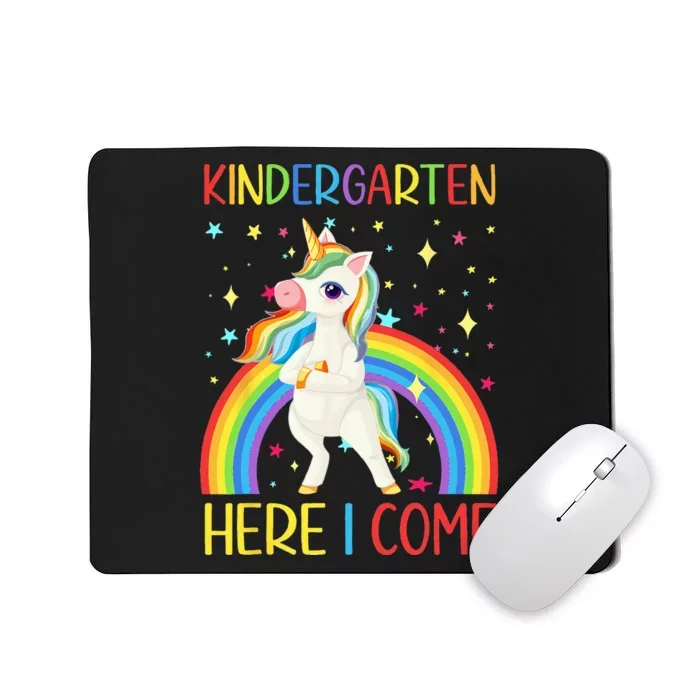 Unicorn Kindergarten Here I Come School Girl Back To School Mousepad