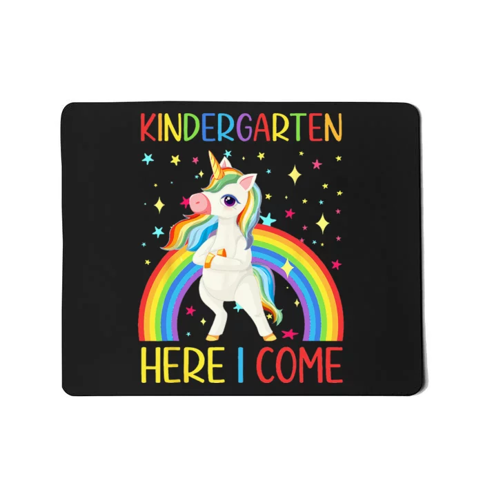 Unicorn Kindergarten Here I Come School Girl Back To School Mousepad