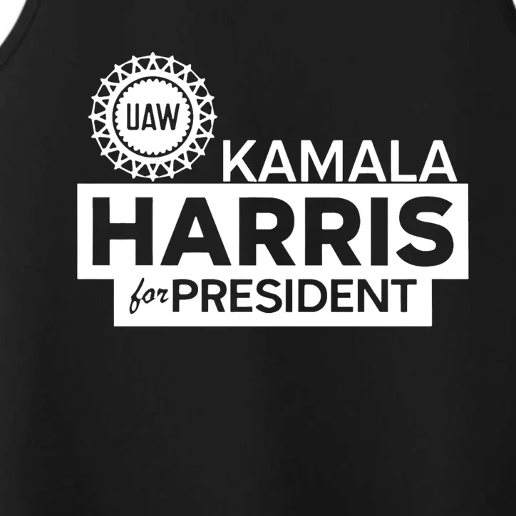 Uaw Kamala Harris For President 2024 Performance Tank