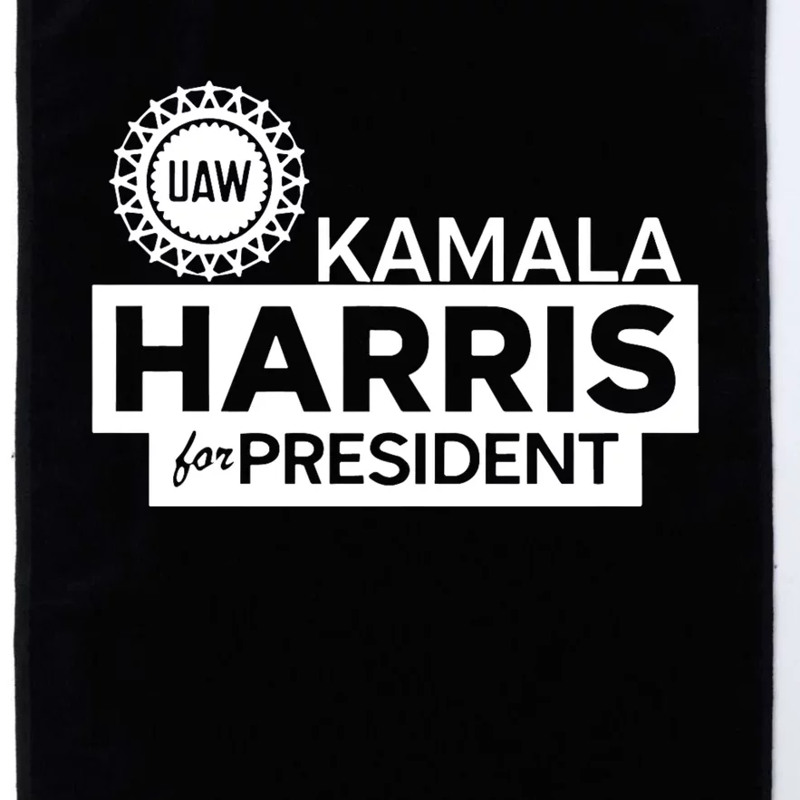 Uaw Kamala Harris For President 2024 Platinum Collection Golf Towel