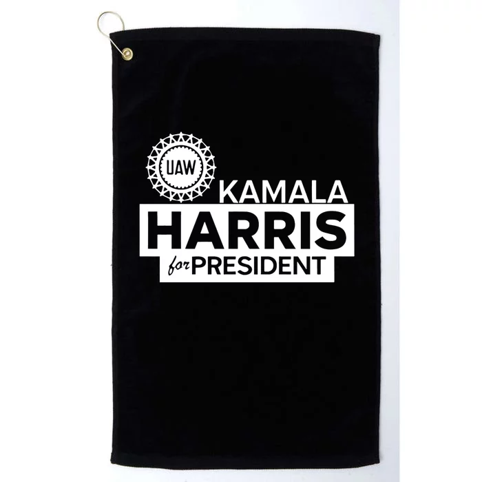 Uaw Kamala Harris For President 2024 Platinum Collection Golf Towel