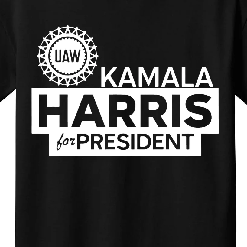 Uaw Kamala Harris For President 2024 Kids T-Shirt