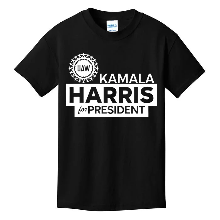 Uaw Kamala Harris For President 2024 Kids T-Shirt