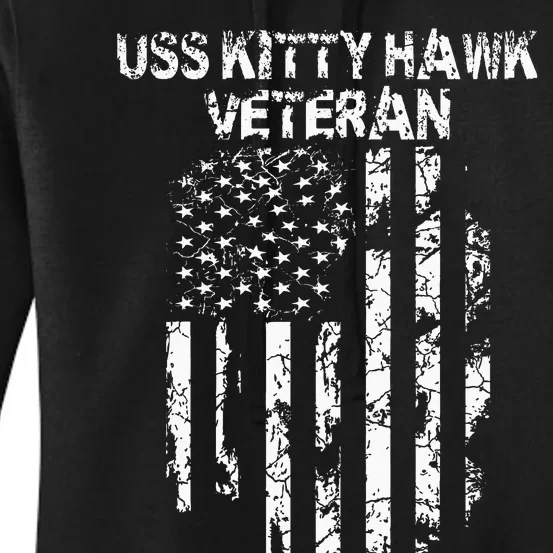 Uss Kitty Hawk Veteran Women's Pullover Hoodie