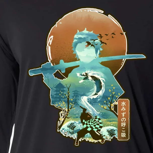 Ukiyo Breath Of Water Samurai Cooling Performance Long Sleeve Crew