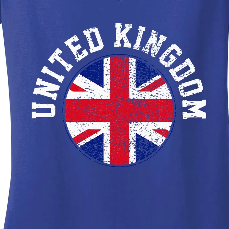 United Kingdom Women's V-Neck T-Shirt