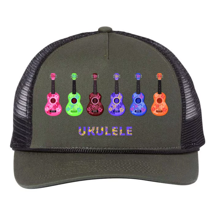 Ukulele Retro Rope Trucker Hat Cap