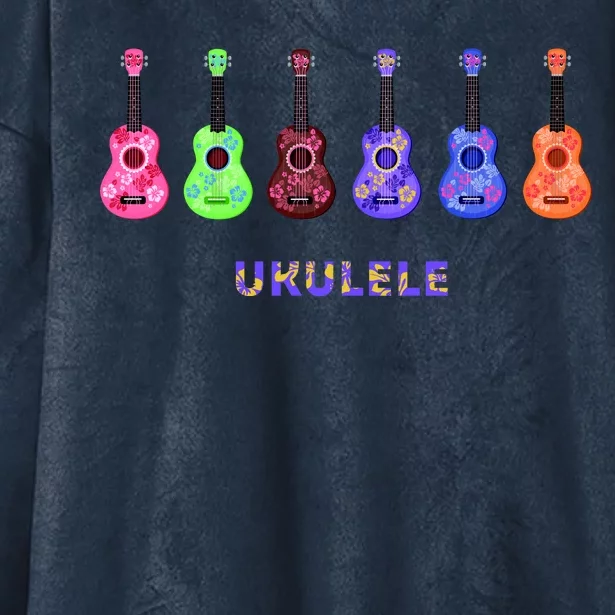 Ukulele Hooded Wearable Blanket