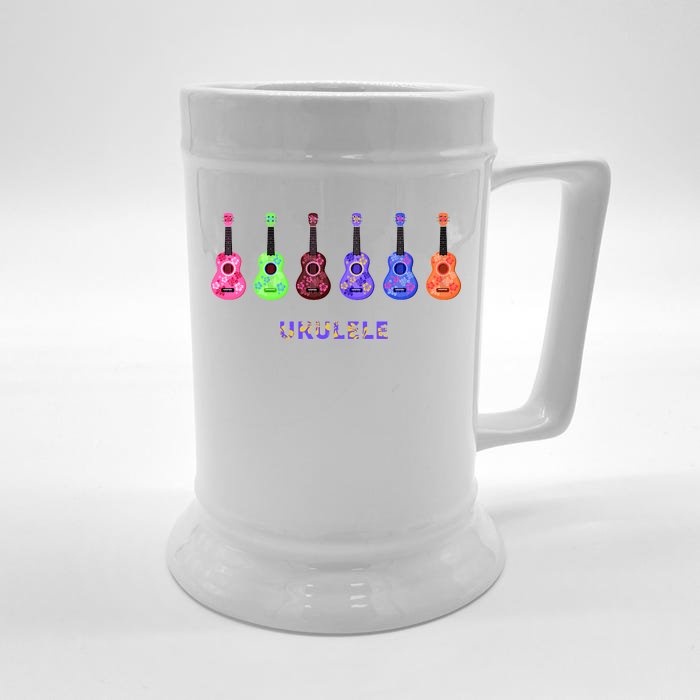 Ukulele Front & Back Beer Stein