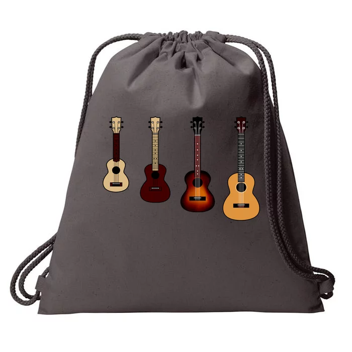 Ukulele Quad Drawstring Bag