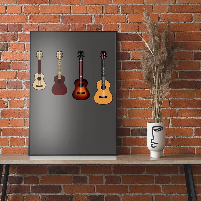 Ukulele Quad Poster