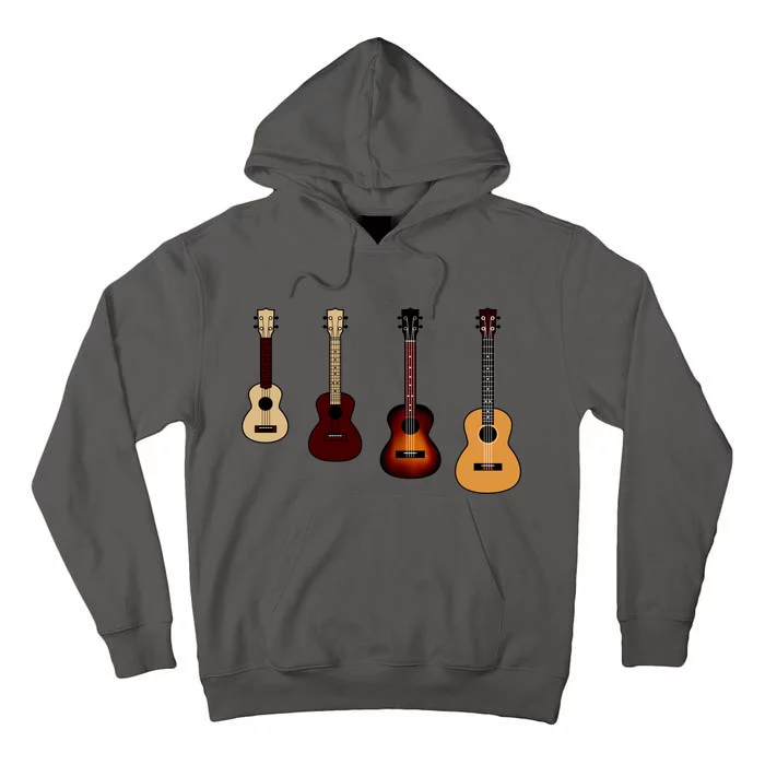 Ukulele Quad Tall Hoodie