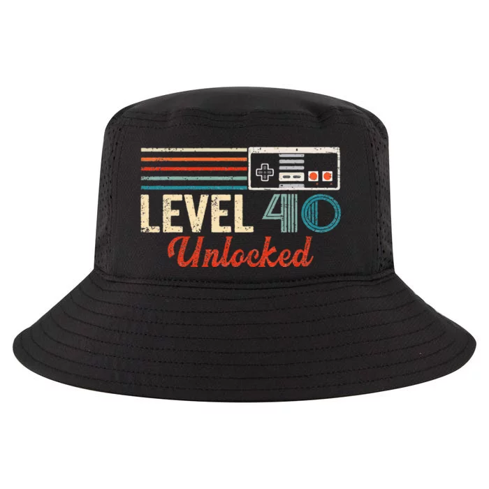 Unlocked Level 40 Birthday Boy Video Game Controller Cool Comfort Performance Bucket Hat