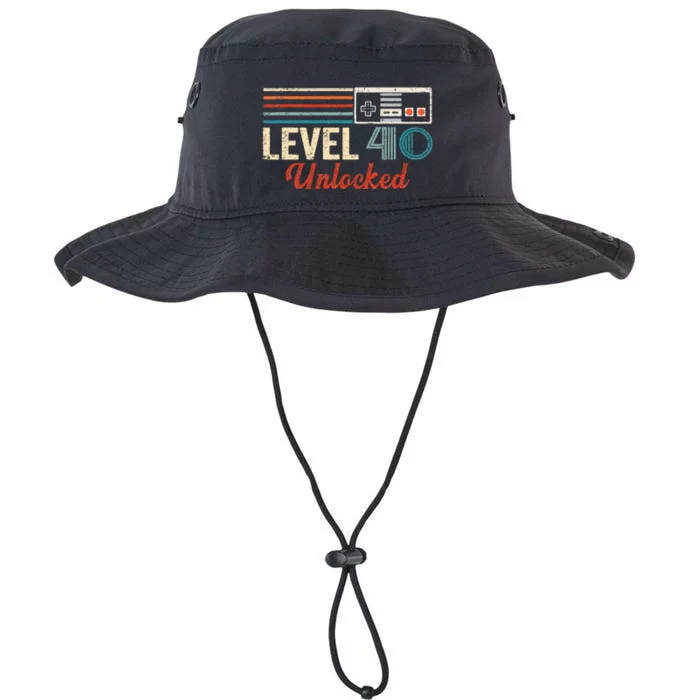 Unlocked Level 40 Birthday Boy Video Game Controller Legacy Cool Fit Booney Bucket Hat