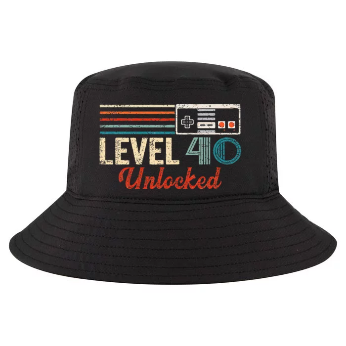 Unlocked Level 40 Birthday Video Game Controller Cool Comfort Performance Bucket Hat