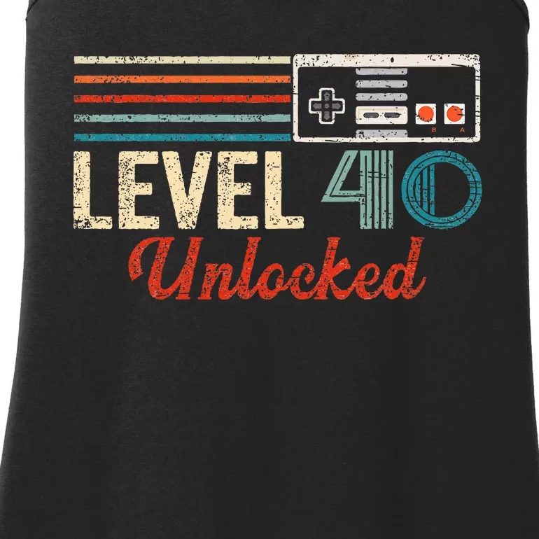 Unlocked Level 40 Birthday Video Game Controller Ladies Essential Tank