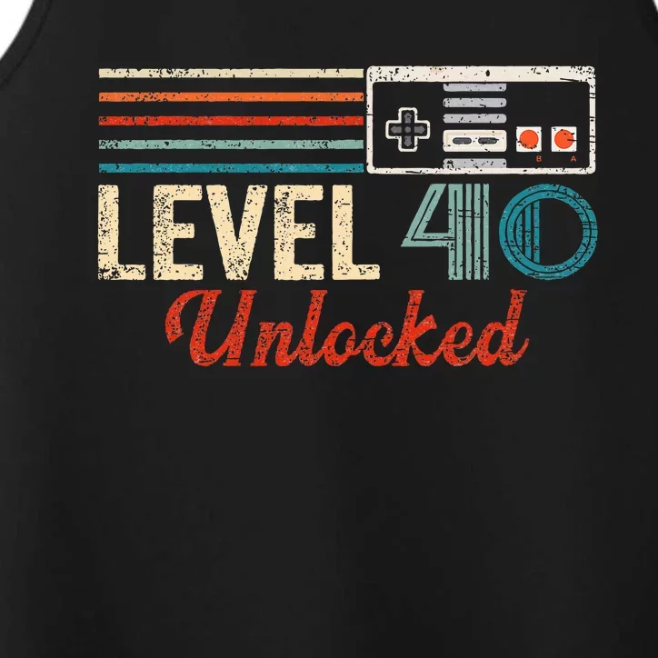 Unlocked Level 40 Birthday Video Game Controller Performance Tank