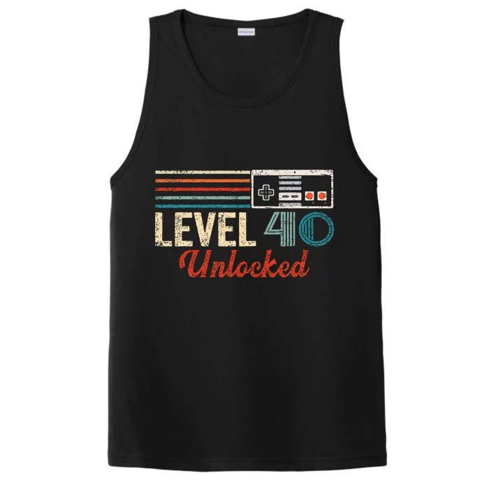 Unlocked Level 40 Birthday Video Game Controller Performance Tank