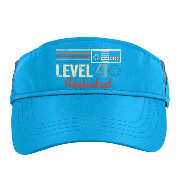 Unlocked Level 40 Birthday Adult Drive Performance Visor