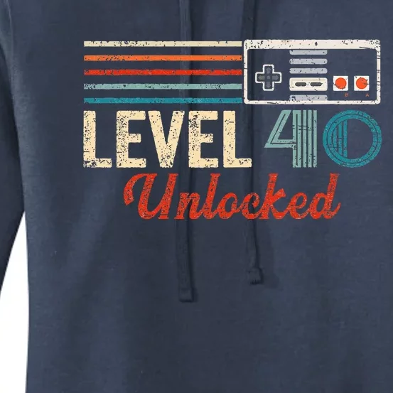 Unlocked Level 40 Birthday Women's Pullover Hoodie