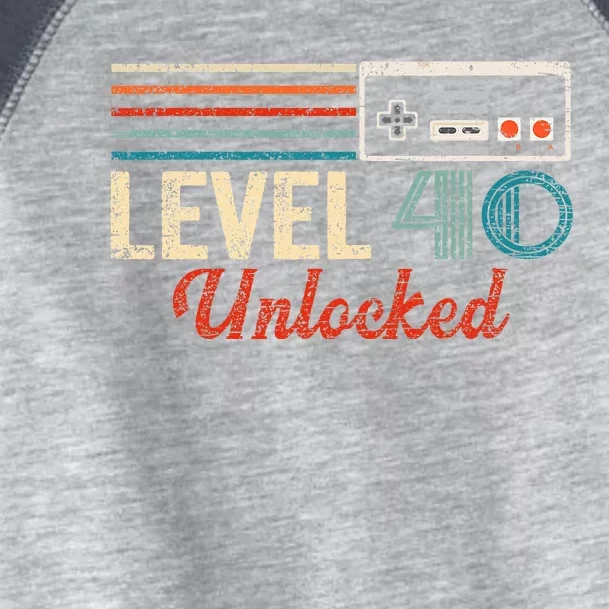 Unlocked Level 40 Birthday Toddler Fine Jersey T-Shirt