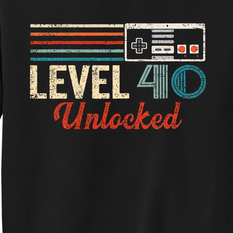 Unlocked Level 40 Birthday Boy Video Game Controller Tall Sweatshirt