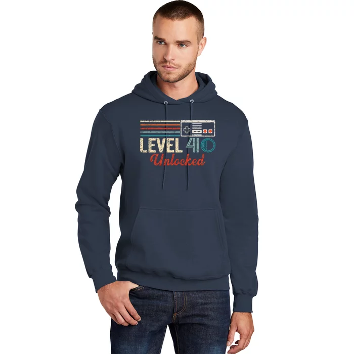 Unlocked Level 40 Birthday Boy Video Game Controller Hoodie