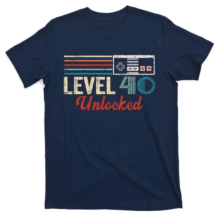 Unlocked Level 40 Birthday Boy Video Game Controller T-Shirt