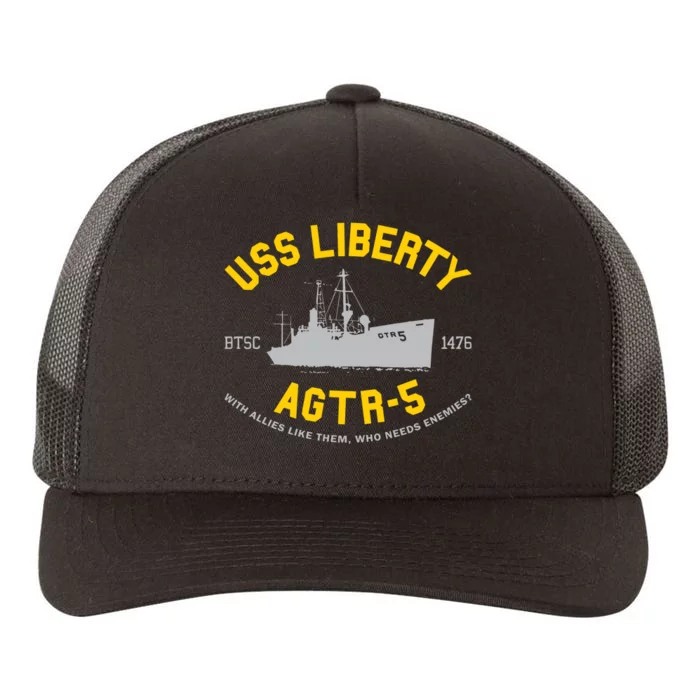 Uss Liberty Agtr 5 Yupoong Adult 5-Panel Trucker Hat