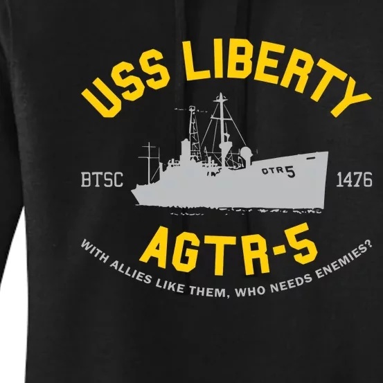 Uss Liberty Agtr 5 Women's Pullover Hoodie