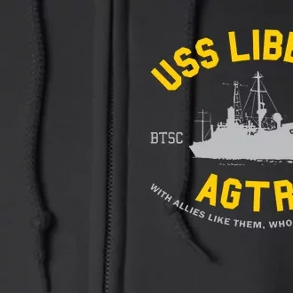 Uss Liberty Agtr 5 Full Zip Hoodie