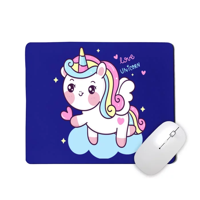 Unicorns Love And Valentines Day Gift Mousepad