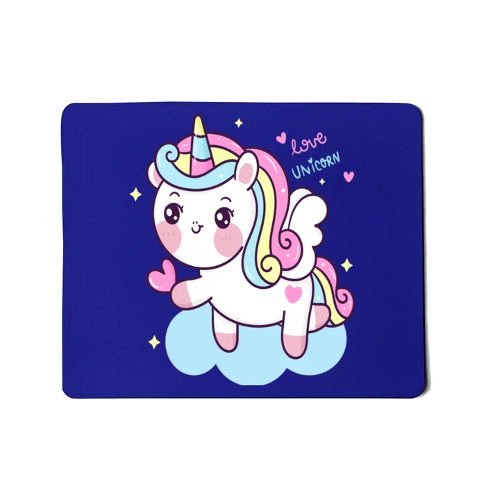 Unicorns Love And Valentines Day Gift Mousepad