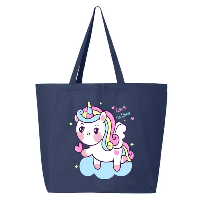 Unicorns Love And Valentines Day Gift 25L Jumbo Tote