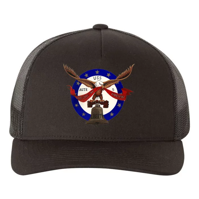 USS Liberty Badge Remember The USS Liberty Yupoong Adult 5-Panel Trucker Hat