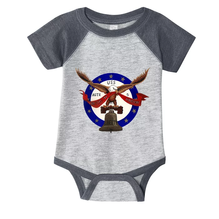 USS Liberty Badge Remember The USS Liberty Infant Baby Jersey Bodysuit