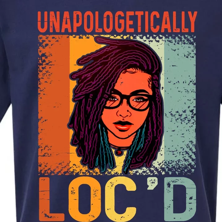 Unapologetically Loc'd Black Queen Melanin Loc'd Hair Sueded Cloud Jersey T-Shirt