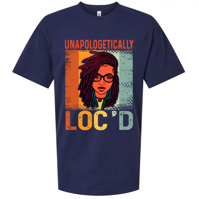 Unapologetically Loc'd Black Queen Melanin Loc'd Hair Sueded Cloud Jersey T-Shirt