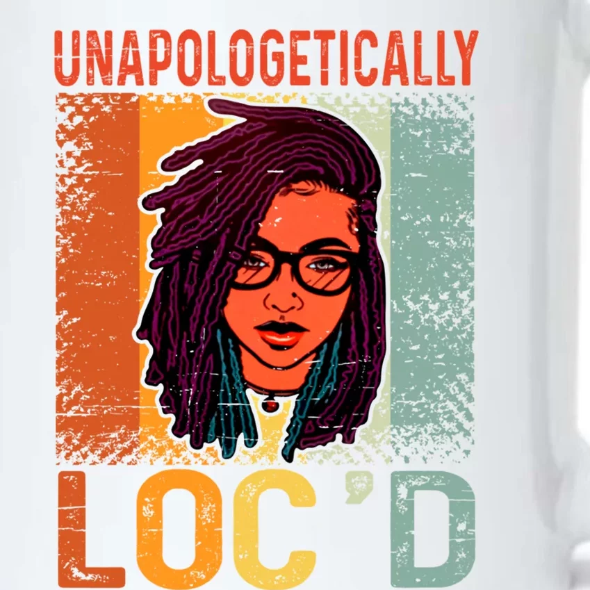 Unapologetically Loc'd Black Queen Melanin Loc'd Hair Cool Gift Black Color Changing Mug