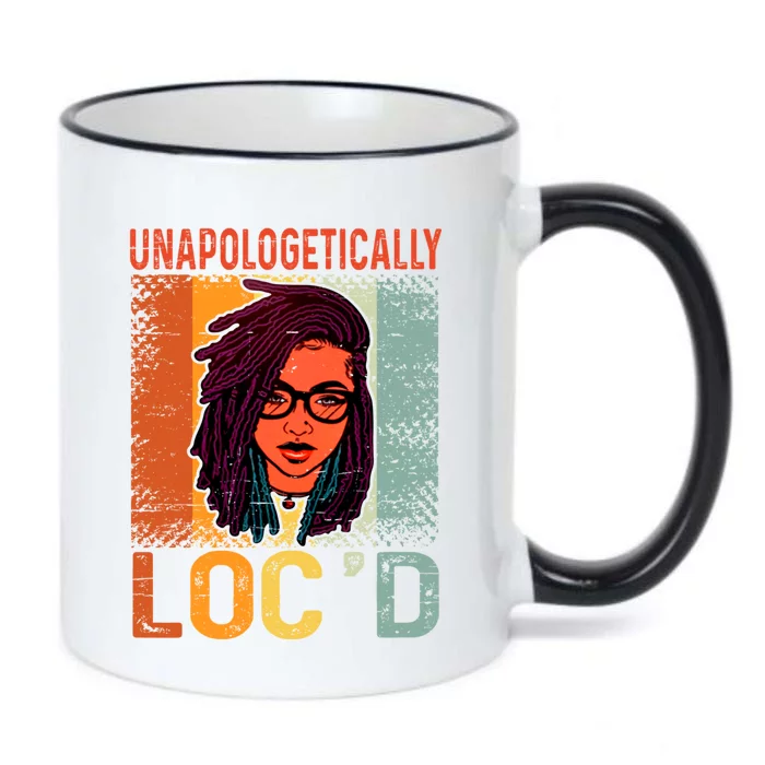 Unapologetically Loc'd Black Queen Melanin Loc'd Hair Cool Gift Black Color Changing Mug