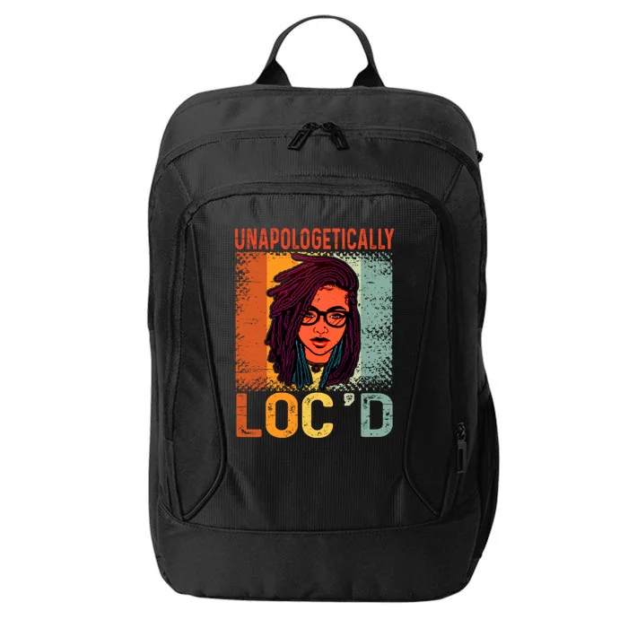 Unapologetically Loc'd Black Queen Melanin Loc'd Hair Cool Gift City Backpack