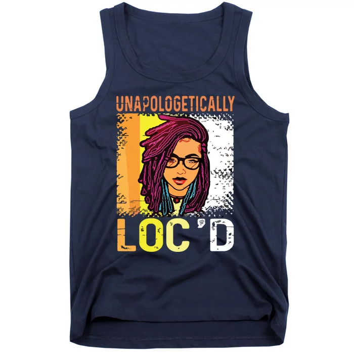 Unapologetically Loc'd Black History Queen Melanin Loc'd Tank Top