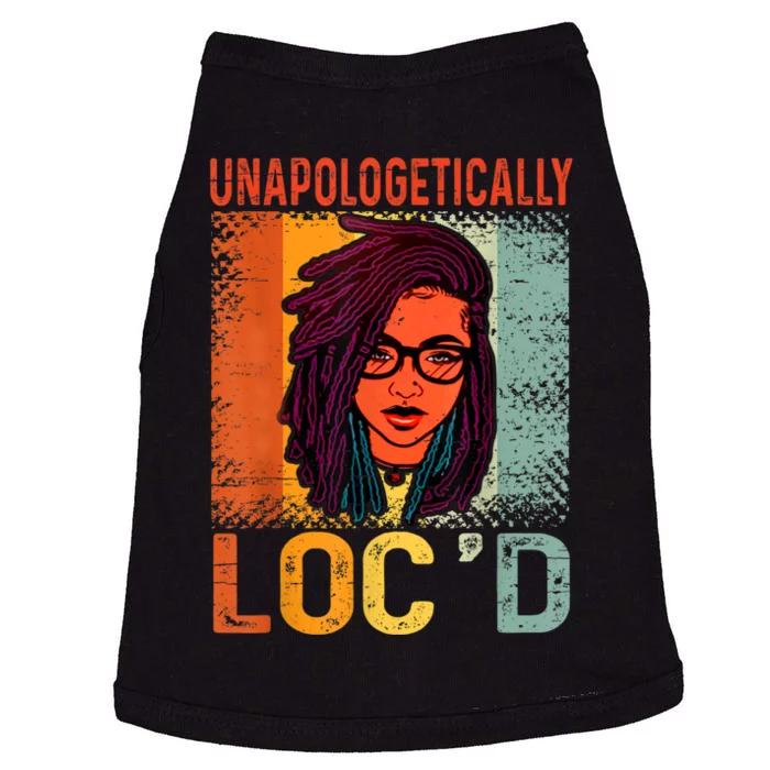 Unapologetically Loc'd Black History Queen Melanin Loc'd Doggie Tank