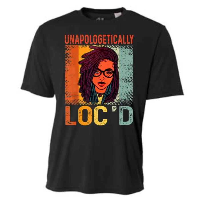 Unapologetically Loc'd Black History Queen Melanin Loc'd Cooling Performance Crew T-Shirt