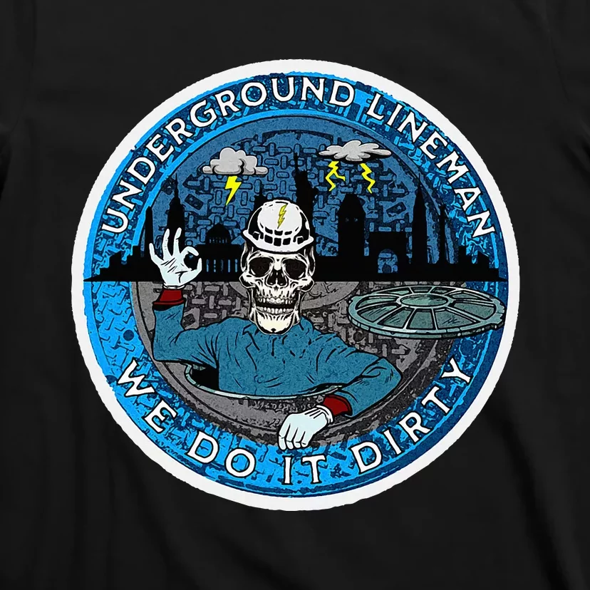 Underground Lineman Cable Splicer T-Shirt