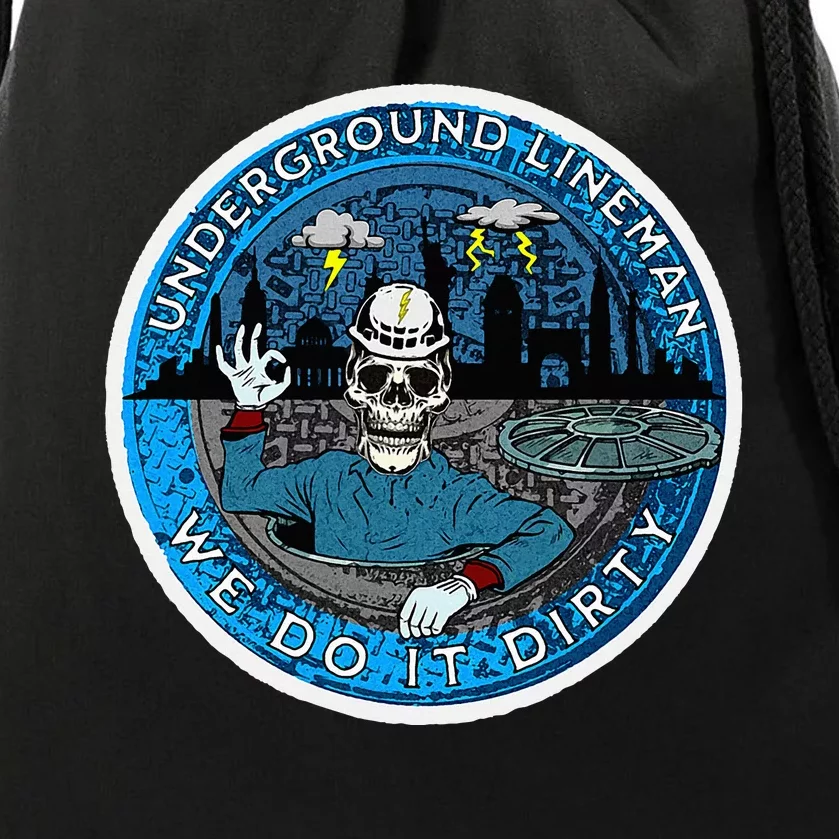 Underground Lineman Cable Splicer Drawstring Bag